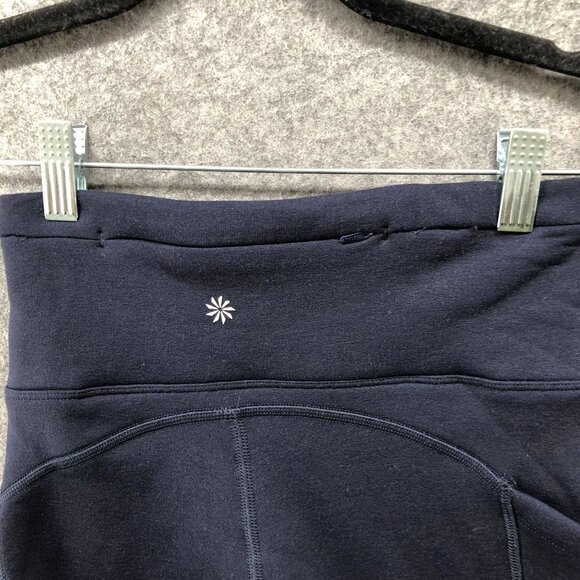 Athleta Altitude Tight In Polartec Power Stretch XXS Navy Blue Womens Leggings - Picture 5 of 8